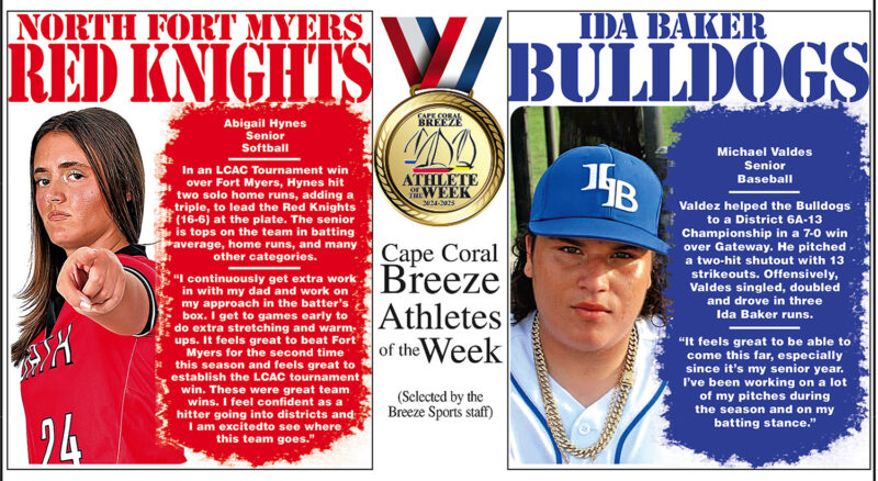 Athletes of the Week | April 25 | Abigail Hynes & Michael Valdes